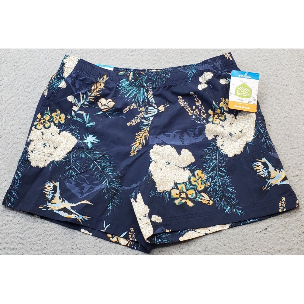 Columbia Sandy‎ River Printed Shorts Womens Medium Multi Omni-Shade Regular Fit